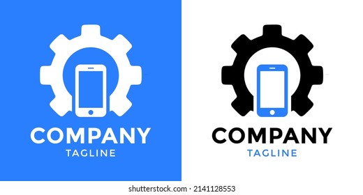 Mobile Phone Repair Logo, Suitable For Cellphone Maintenance Services.