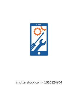 Mobile Phone Repair Logo Vector Design