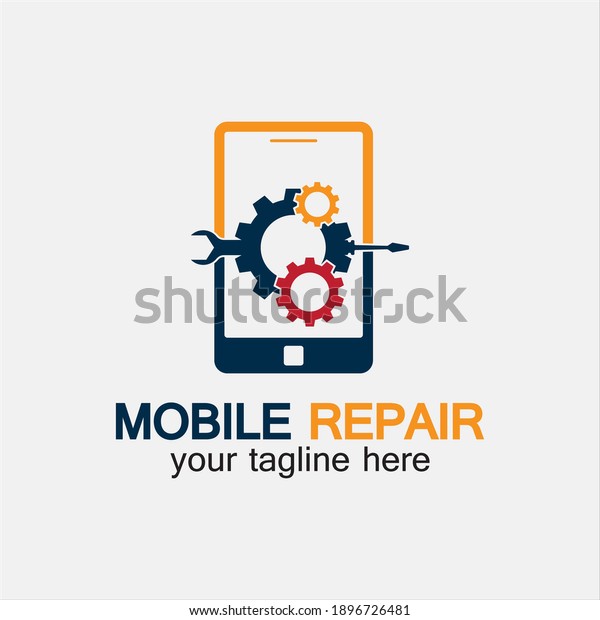 Mobile Phone Repair\
Logo.phone service logo, phone Repair, simple, concept, logo\
template - Vector