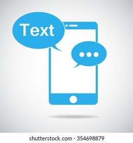 Mobile Phone Representing Web Chatting And Dialog