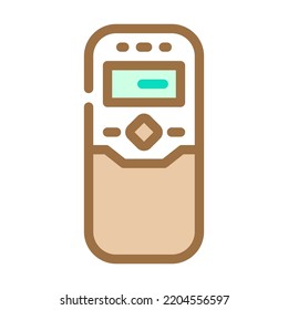 mobile phone retro gadget color icon vector. mobile phone retro gadget sign. isolated symbol illustration