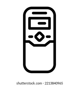 mobile phone retro gadget line icon vector. mobile phone retro gadget sign. isolated contour symbol black illustration