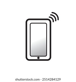 El teléfono móvil está sonando icono Vector