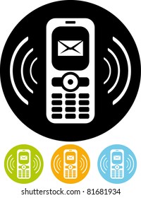 Mobile Phone Ringing Vector Icon