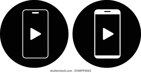 Pantalla del teléfono móvil con el sistema del icono del Botón del juego. Botón del juego. iconos de la aplicación. dispositivo electrónico de la tecnología del Botón del juego 