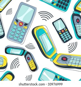 Mobile Phone Seamless Pattern