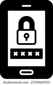 Seguridad del teléfono móvil con candado y Contraseña