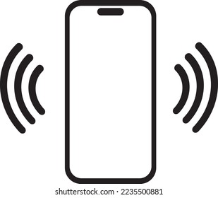 icono del vector de sacudida de teléfono móvil