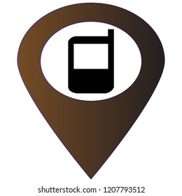 mobile phone shop icon.vector