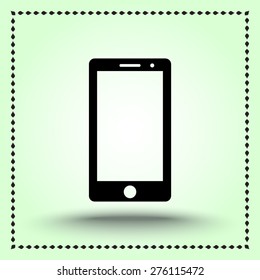 Mobile phone sign icon, vector illustration. Flat design style