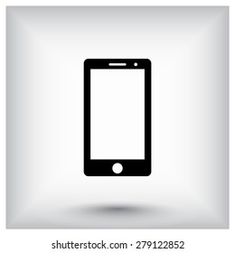 Mobile phone sign icon, vector illustration. Flat design style