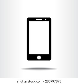 Mobile phone sign icon, vector illustration. Flat design style