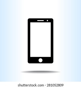 Mobile phone sign icon, vector illustration. Flat design style