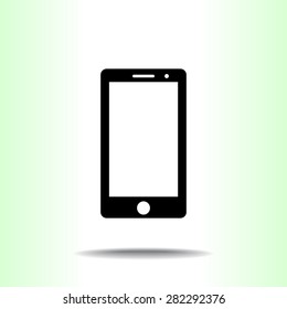 Mobile phone sign icon, vector illustration. Flat design style