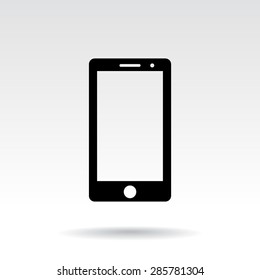 Mobile phone sign icon, vector illustration. Flat design style