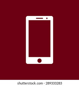 Mobile phone sign icon, vector illustration. Flat design style