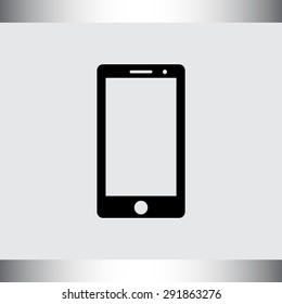 Mobile phone sign icon, vector illustration. Flat design style