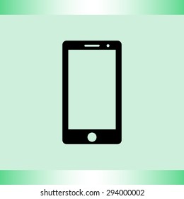 Mobile phone sign icon, vector illustration. Flat design style