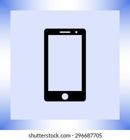 Mobile phone sign icon, vector illustration. Flat design style
