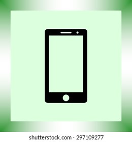 Mobile phone sign icon, vector illustration. Flat design style