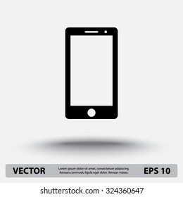 Mobile phone sign icon, vector illustration. Flat design style
