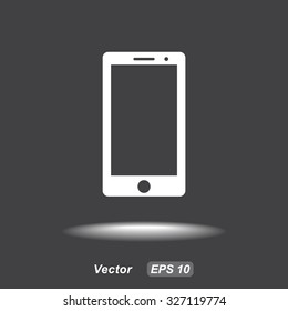 Mobile phone sign icon, vector illustration. Flat design style