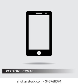 Mobile phone sign icon, vector illustration. Flat design style