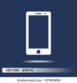 Mobile phone sign icon, vector illustration. Flat design style