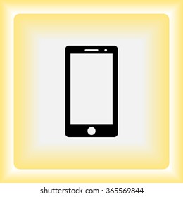 Mobile phone sign icon, vector illustration. Flat design style