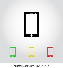 Mobile phone sign icon, vector illustration. Flat design style
