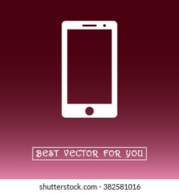 Mobile phone sign icon, vector illustration. Flat design style