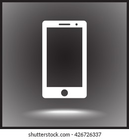 Mobile phone sign icon, vector illustration. Flat design style