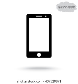 Mobile phone sign icon, vector illustration. Flat design style