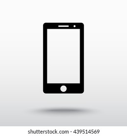 Mobile phone sign icon, vector illustration. Flat design style