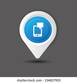 Mobile phone sign,vector