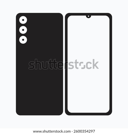 mobile phone silhoutte vector design