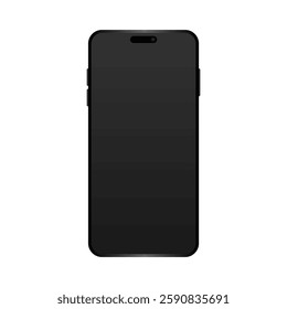 Mobile Phone. Smart Phone with Blank Screen. Vector Illustration.