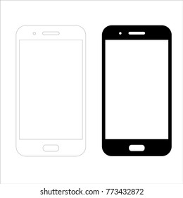 mobile phone smart device gadget. vector illustration
