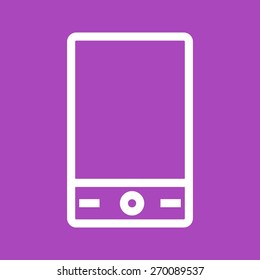 Mobile, mobile phone, smart device icon vector image. Can also be used for communication, connection, technology. Suitable for web apps, mobile apps and print media.