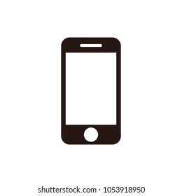 mobile phone smartphone device gadget on the white background.