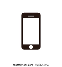 mobile phone smartphone device gadget on the white background.