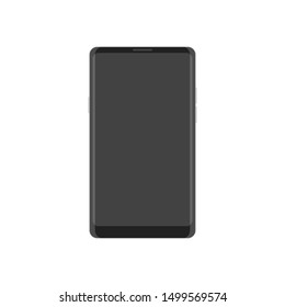 Mobile phone smartphone device gadget. Touch screen icon design trendy. Mock up mobile. Illustration electronic smart device. EPS 10