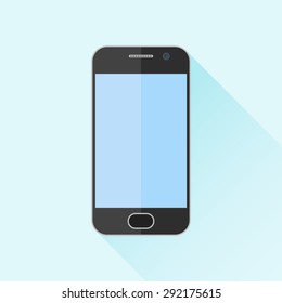 Mobile phone, smartphone flat icon