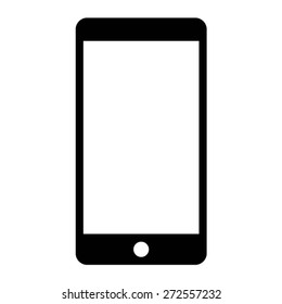 mobile phone (smartphone) flat vector icon for apps and websites