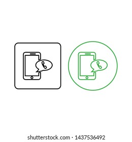 Mobile phone. Smartphone icon. Call icon 