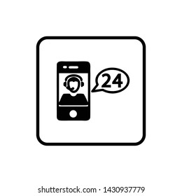 Mobile phone. Smartphone icon vector logo template