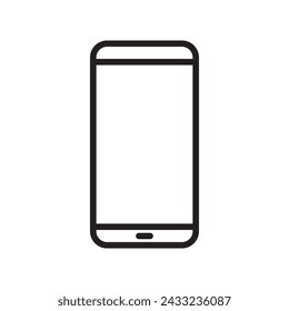 Mobile phone, smartphone icon vector in line style. Cellphone sign symbol