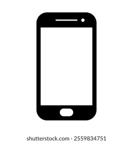 Mobile phone smartphone icon vector illustration. mobile phone mock up.