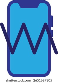 Mobile Phone Smartphone Icon Vector Flat Illustration