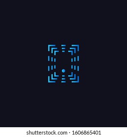 Mobile phone and smartphone logo. Template symbol for services or store 